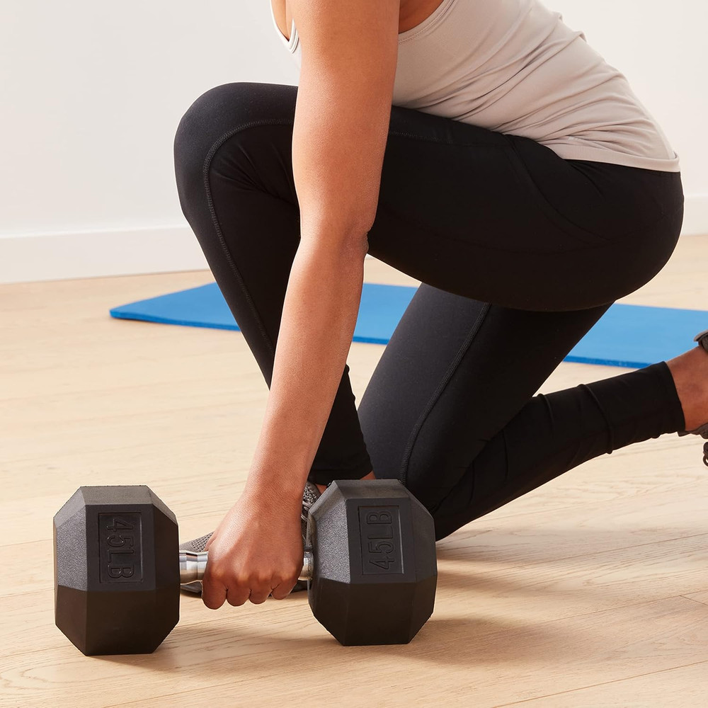 Rubber Hex Dumbbell Hand Weight
