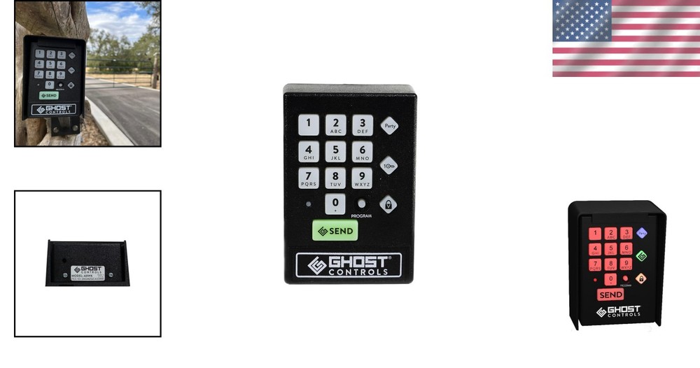 LED Backlit Wireless Keypad for All-Weather Gate Opener Systems - 60ft Range