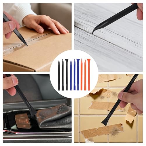 9pcs Car Detailing Pick Set Kit, Anti-Scratch Plastic Scraper Tools, Multi