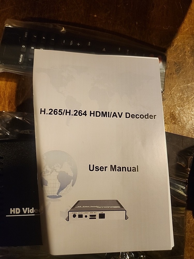 1080P Video Decoder - IPTV w/ HDMI & CVB -Stream Decoding RTMP/RTSP/RTP/UDP/HTTP