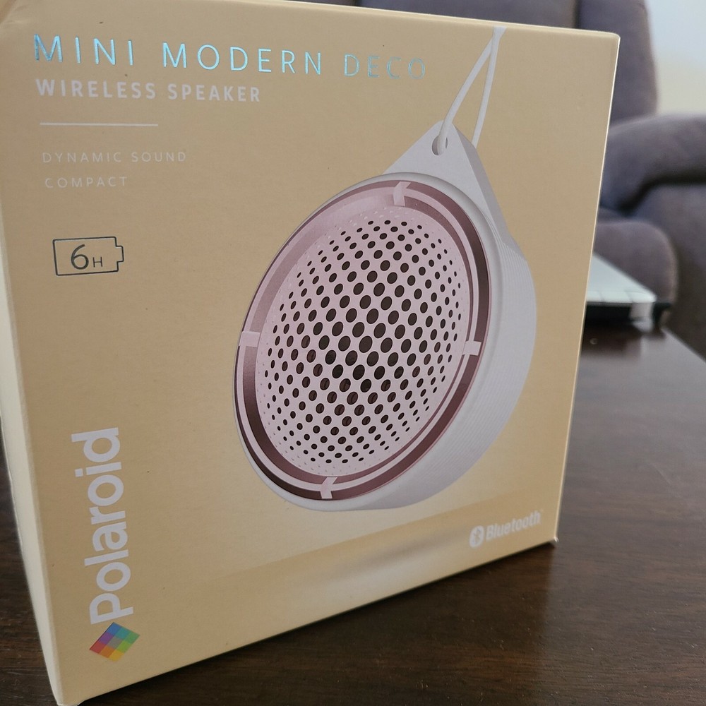 NEW Polaroid MINI MODERN DECO Lightweight Bluetooth Wireless Speaker