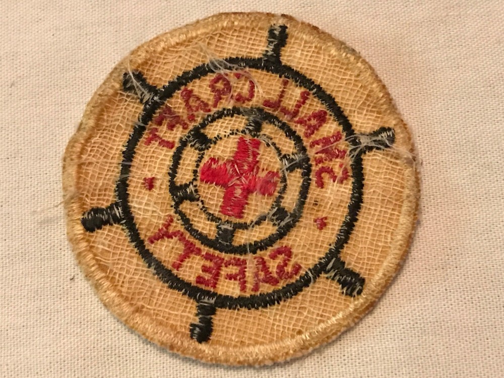 Vintage Red Cross Small Craft Safety Patch