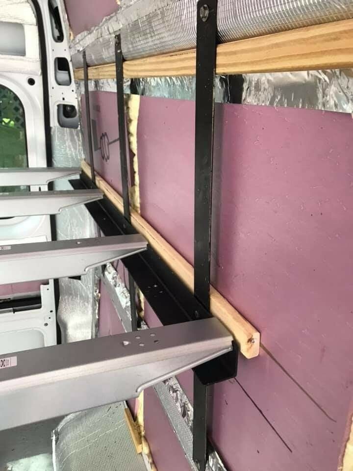 3x Beam Camper Van Full Bed Central Support Adjustable 55" to 79" Sleeper