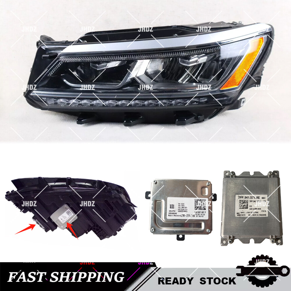 OEM LED Headlight Control Unit Module Left Set For Volkswagen Passat 2016-2019