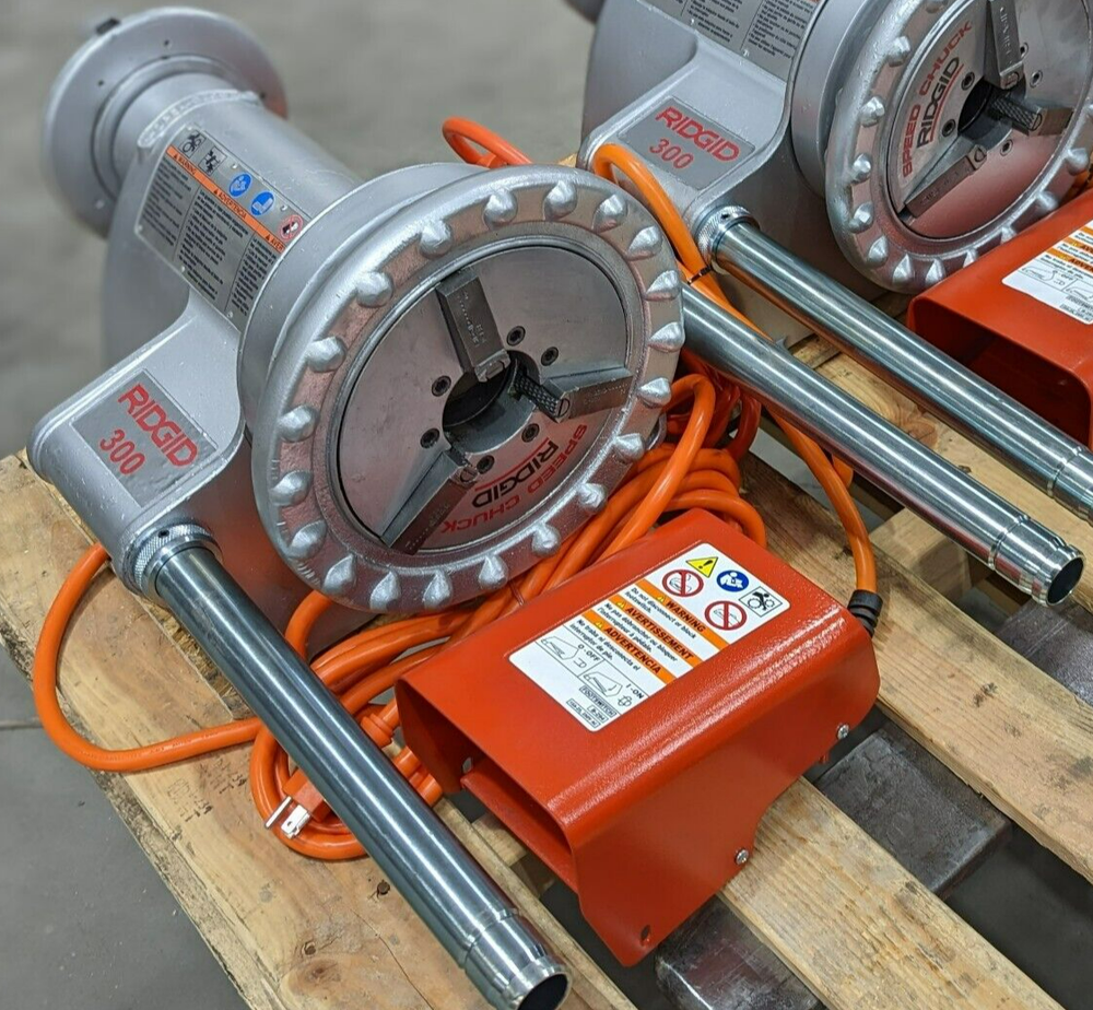 RIDGID 300 PIPE THREADING MACHINE WITH FOOT SWITCH **REFURBISHED**