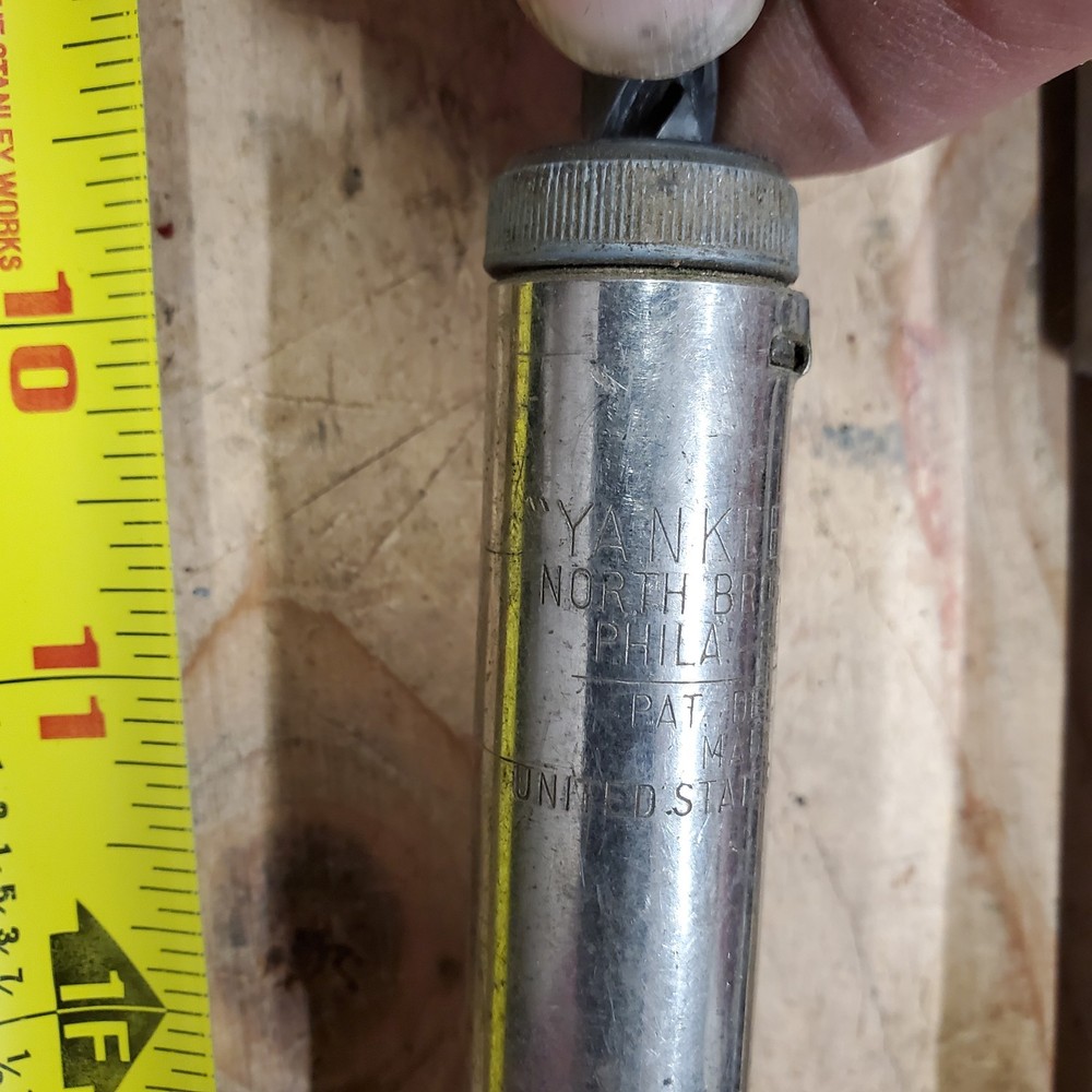 2 nice Stanley yankee screwdrivers #30 & unmarked with bits