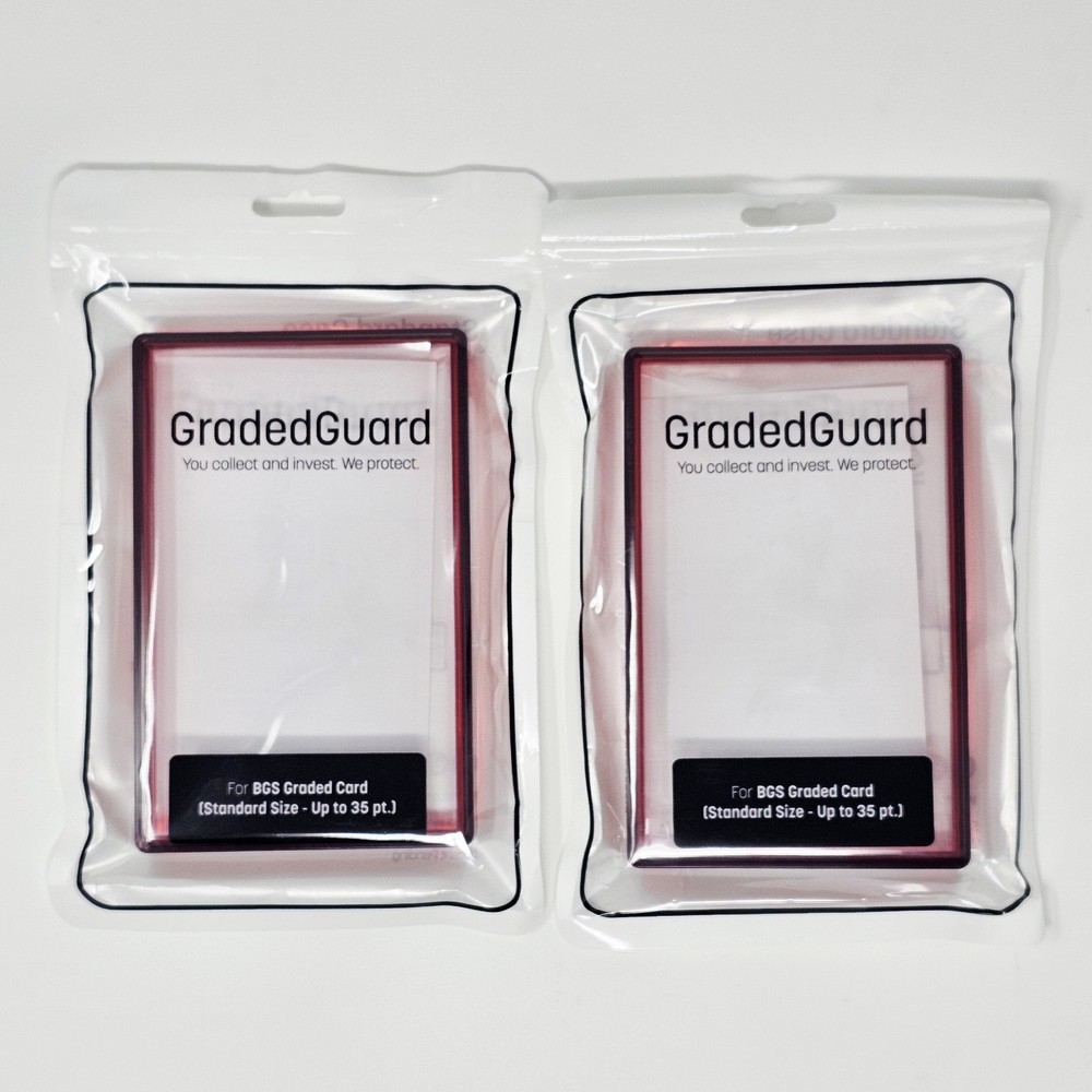 (2) Ruby GradedGuard BGS Graded Card Jewel Case Guard Protector Stackable