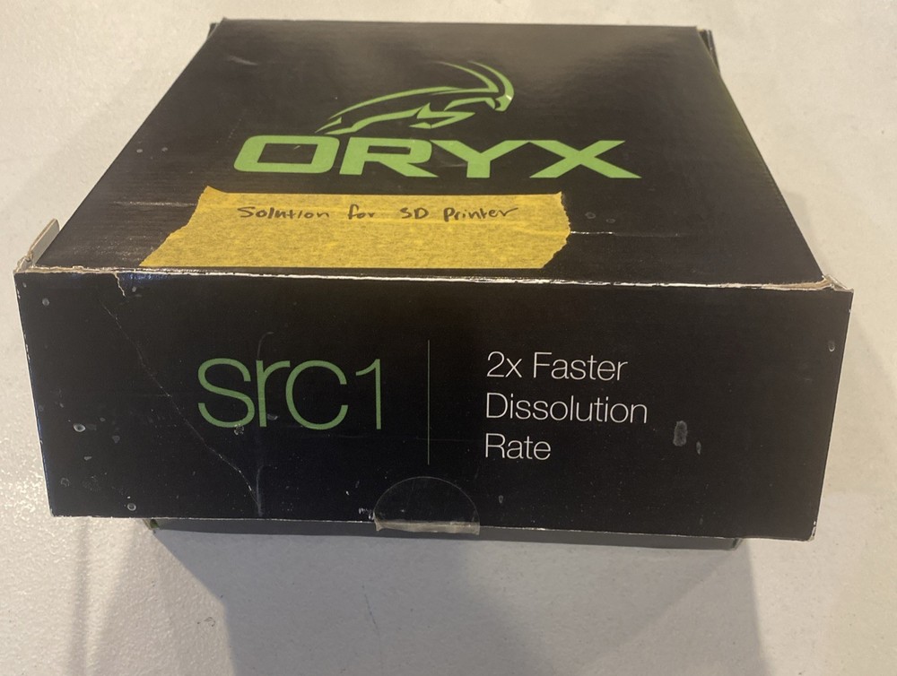 ORYX src1 3D Printer Cleaning Solution 12 Pack Case of Packets