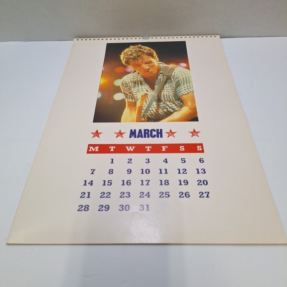 Bruce Springsteen 1988 Calendar