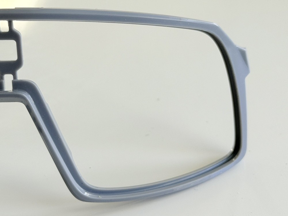 OAKLEY SUTRO SHIELD SUNGLASSES POLISHED GRAY REPLACEMENT FRONT FRAME ORBITALS