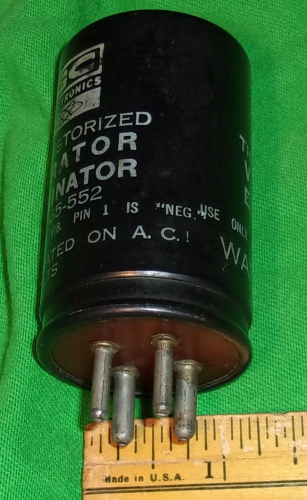 Transistorized Vibrator Eliminator G-C Electronics 65-552 Clean! 12-Volt