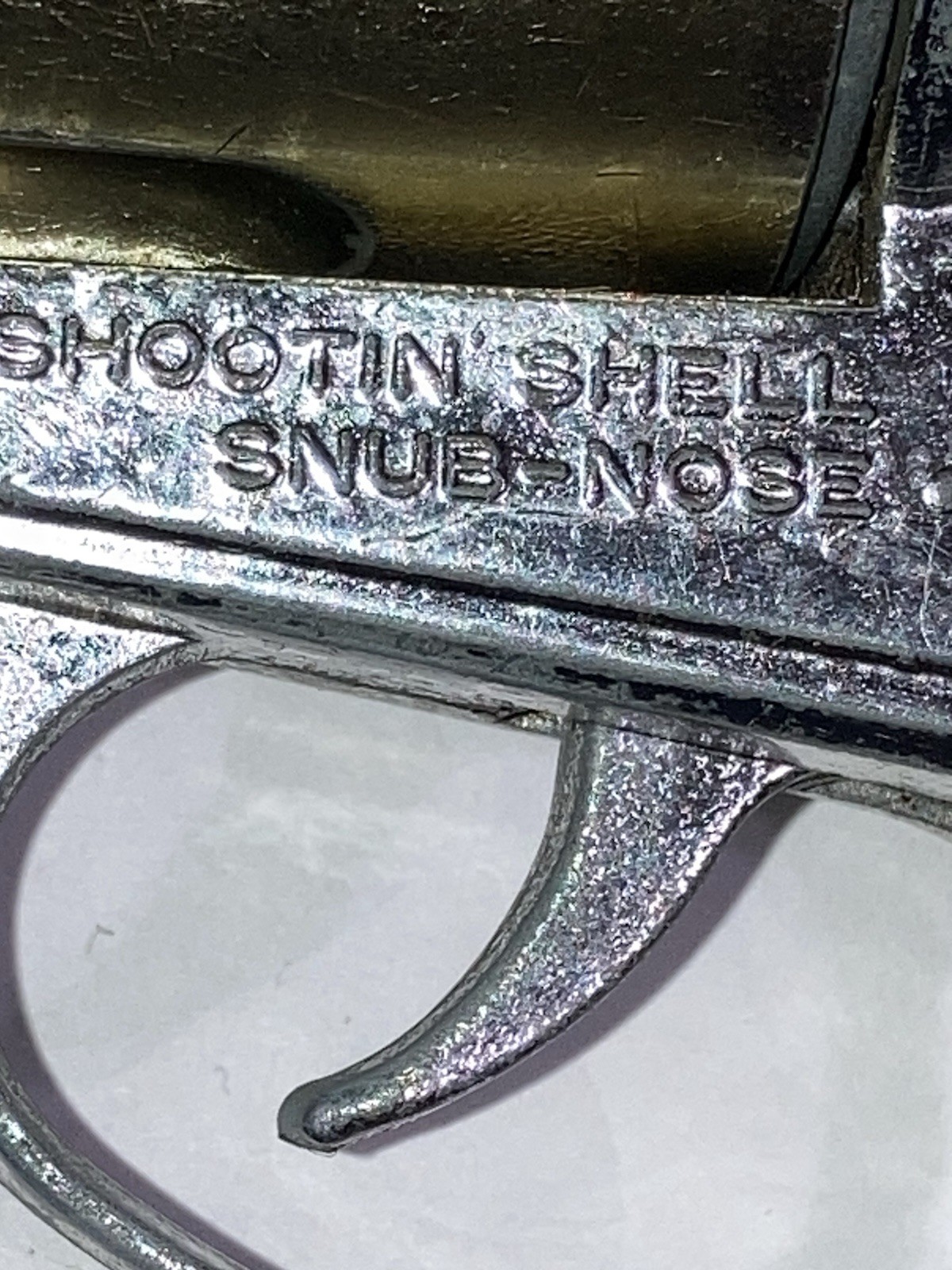 1959 Mattel Shootin' Shell Snub-Nose 38 Toy & Holster, Badge & Papers In Box