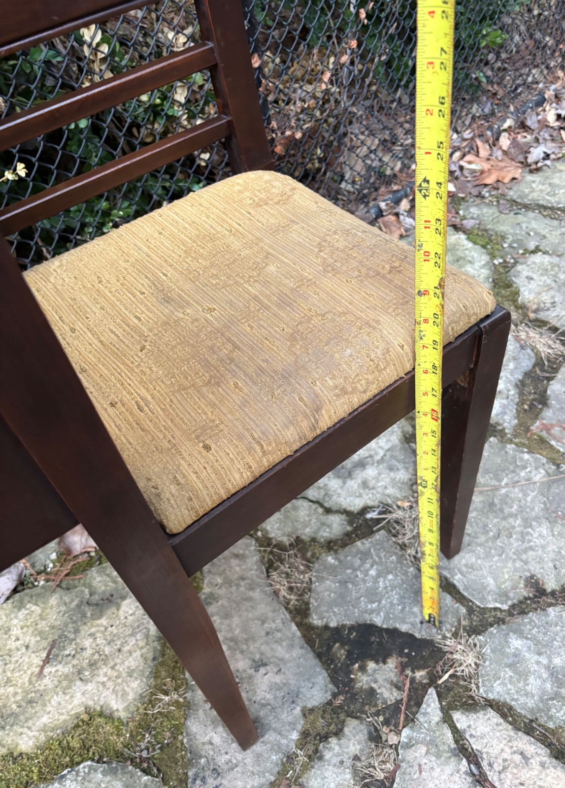 LOVELY!! ANTIQUE ART DECO ACCENT TELEPHONE TABLE GOSSIP BENCH CHAIR CURVED WOOD