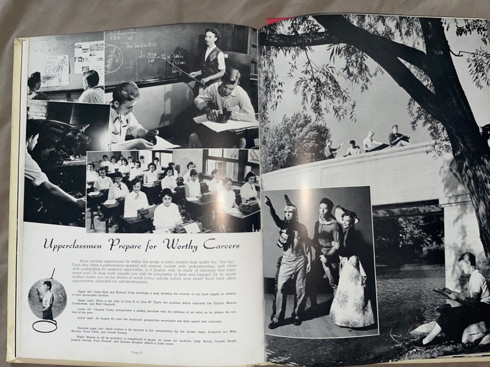 ORIGINAL 1955 Lindblom High School Yearbook: Eagle