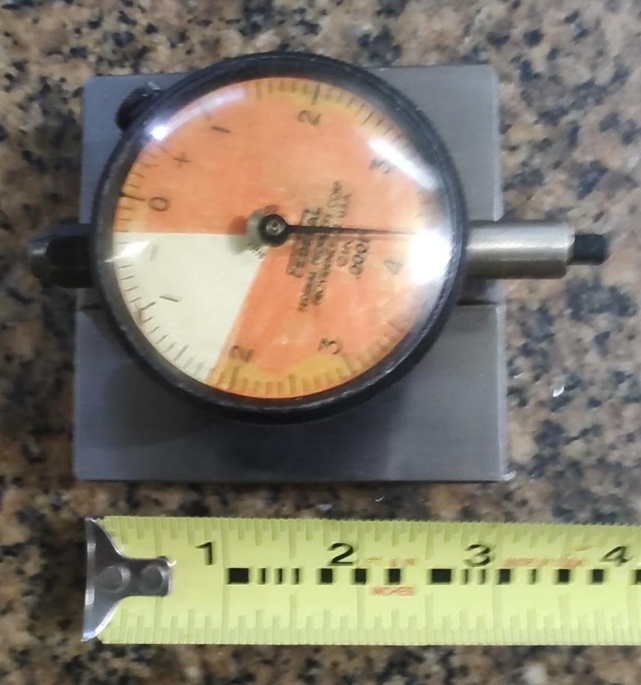 🗽FEDERAL C1K DROP INDICATOR MOUNTED TO TOOLMAKER BUILT HARDENED 3" X 3" BASE
