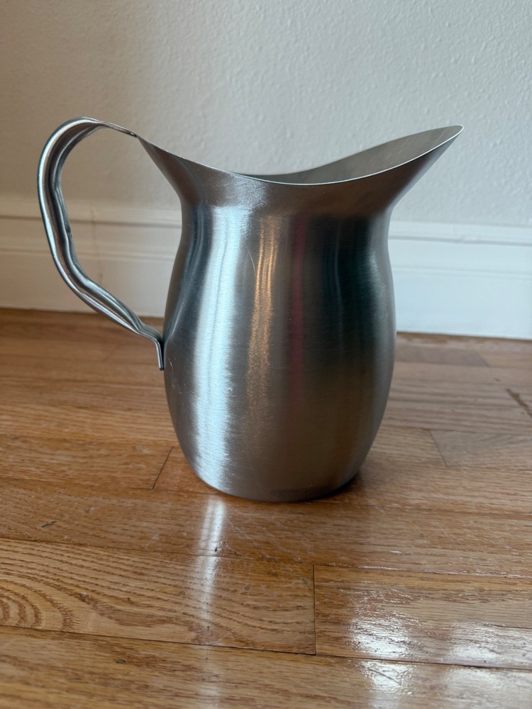 Only Used Once Silver 8” Tall Silver Pitcher
