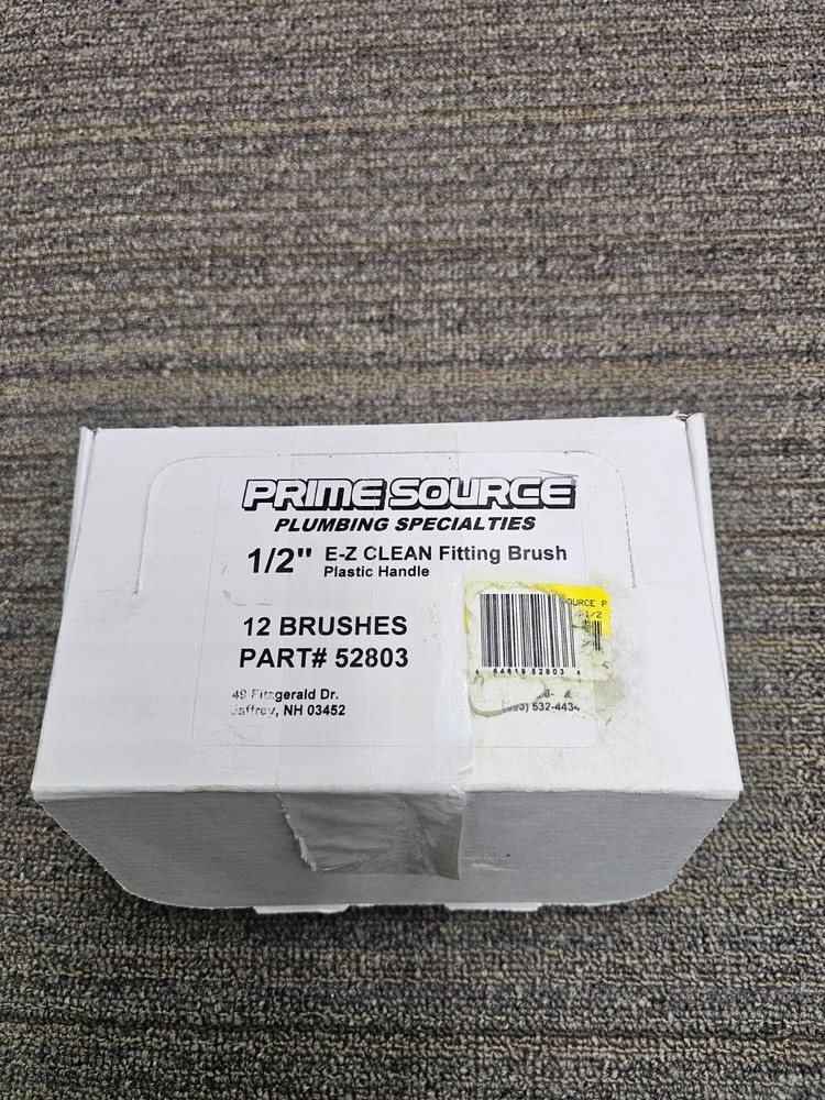 (QTY 36) Prime Source 1/2" E-Z Clean Fitting Brush 52803 Plastic Handle