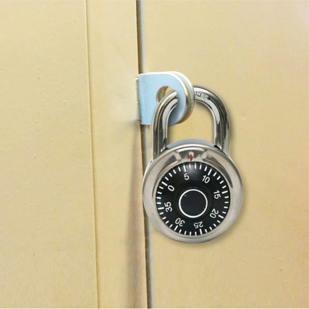 Standard Dial Combination Lock with Different Combinations Black Turnplate Pr...