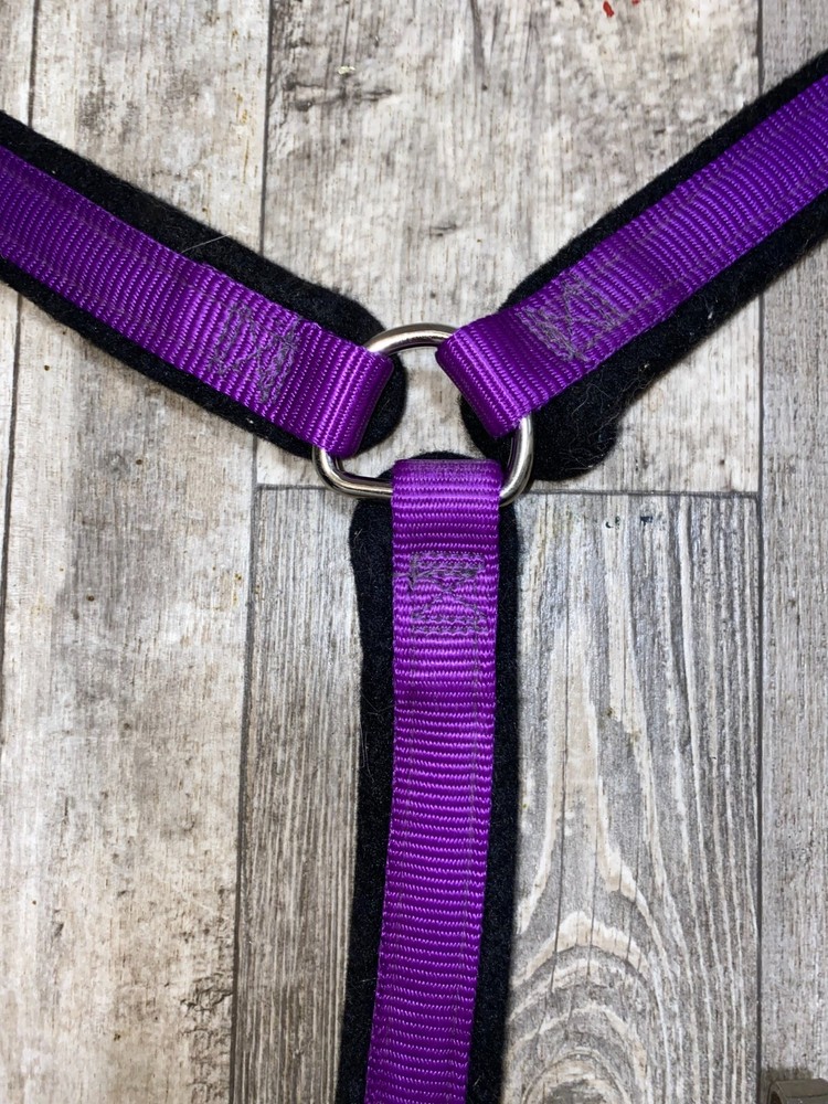 TRIPLE E PURPLE WITH FELT BACK WESTERN BREAST COLLAR