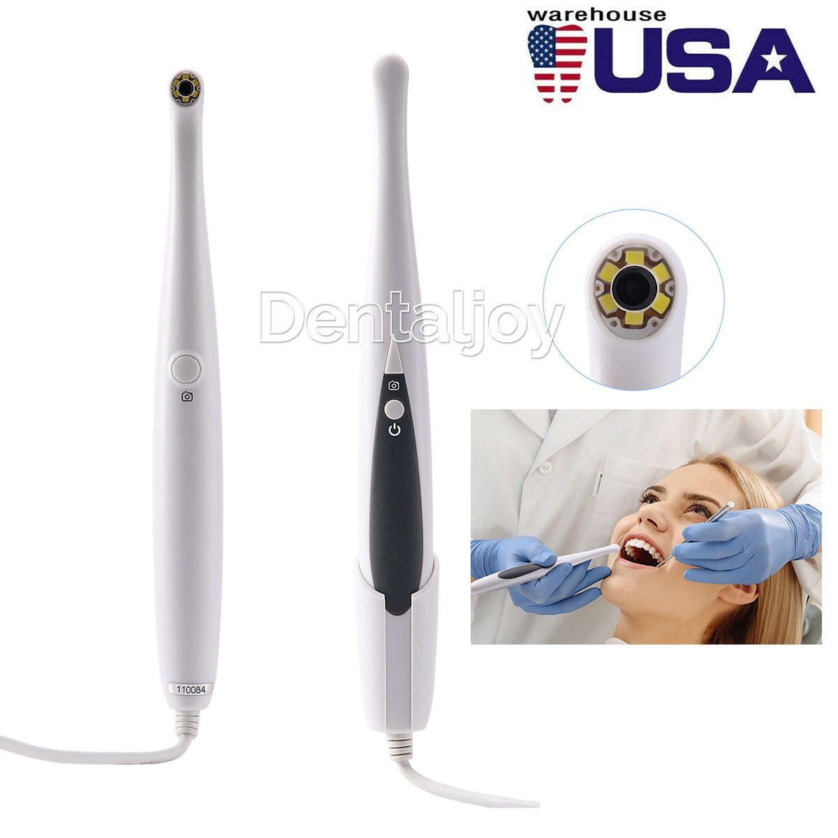 AZDENT Dental Camera Intraoral Focus Digital USB Imaging Intra Oral 6 LED Light