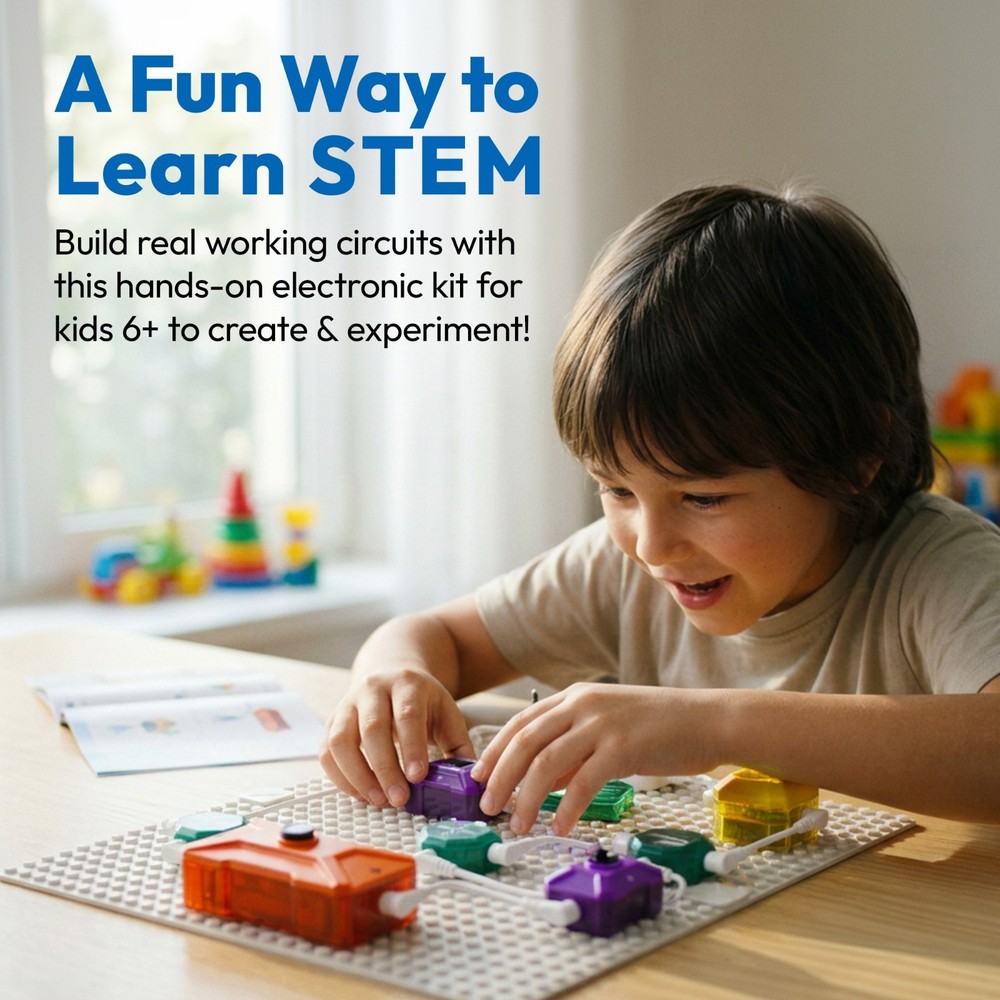 Contixo ST36 Science Circuit Kit – STEM Electronics Building Blocks for Kids