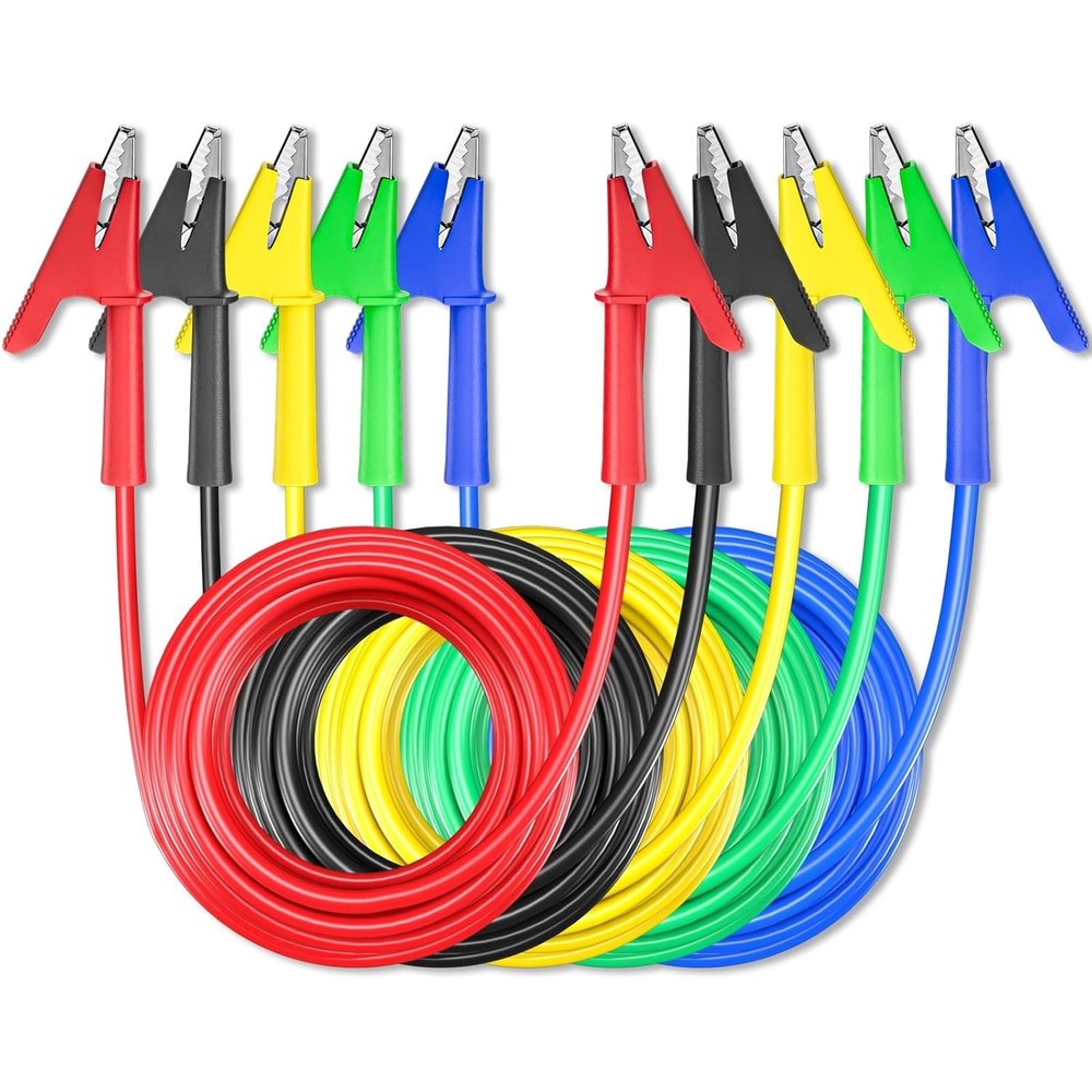 Flexible Copper Cable - 5PCS Alligator Clips Leads
