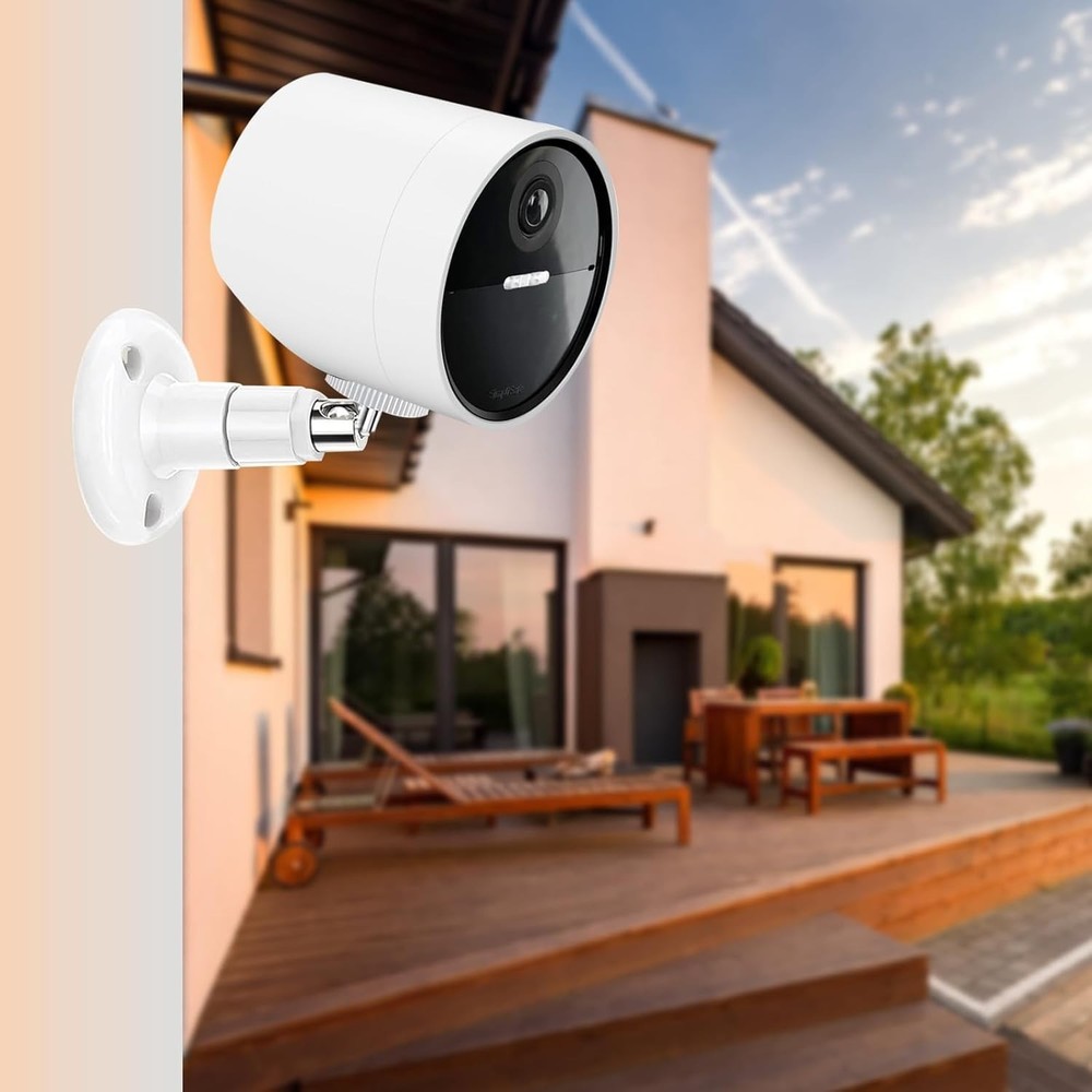 Versatile 2 Pack Wall Mount for SimpliSafe Cameras with 360° Rotation Capability