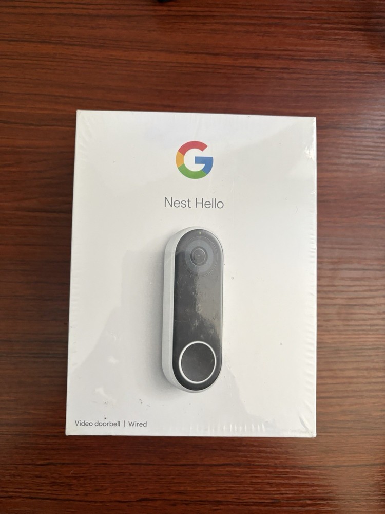 Google Nest Hello Sealed Box Video Doorbell Wired Camera Security
