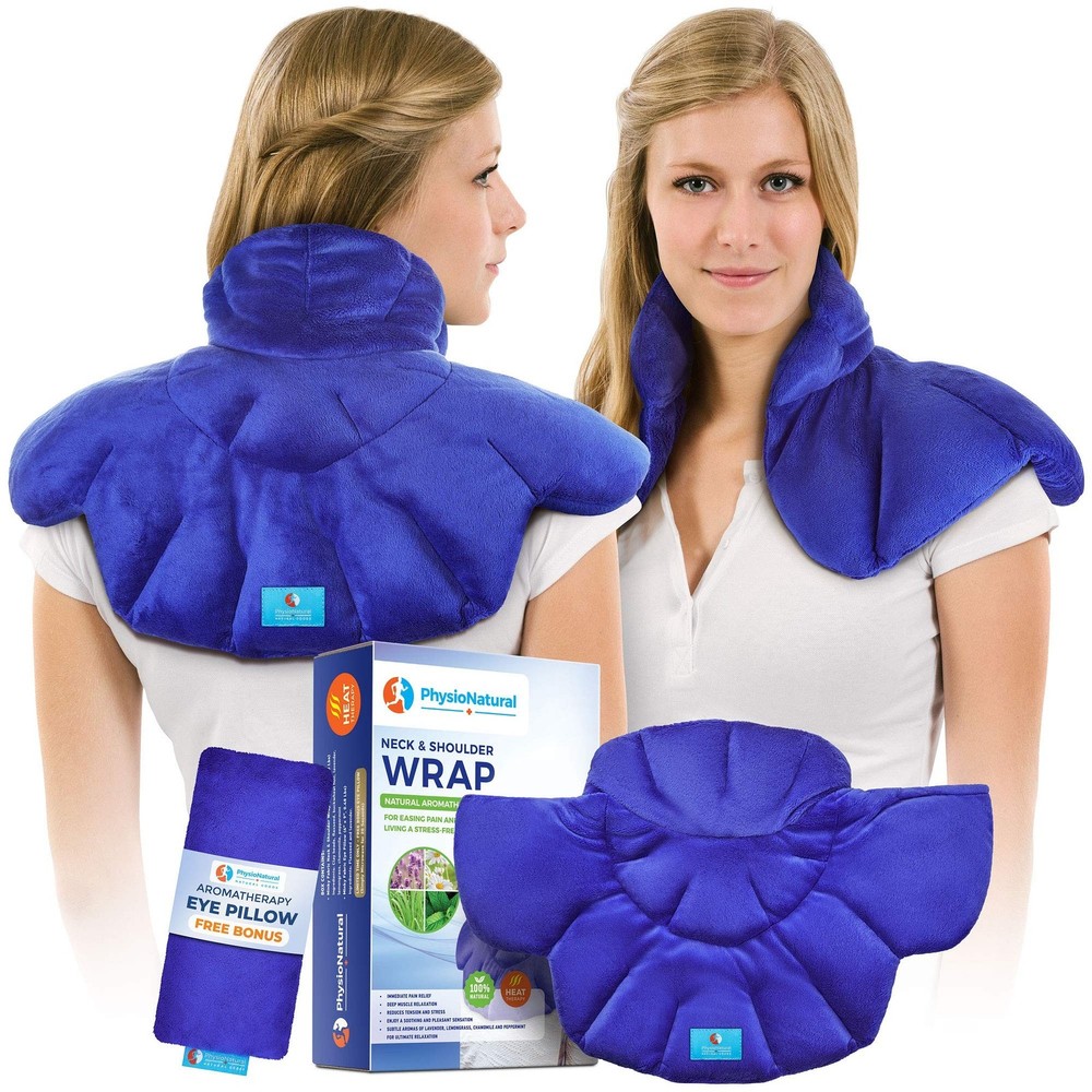 PhysioNatural Microwavable Heating Pad with Natural Herbal Aromatherapy - for...