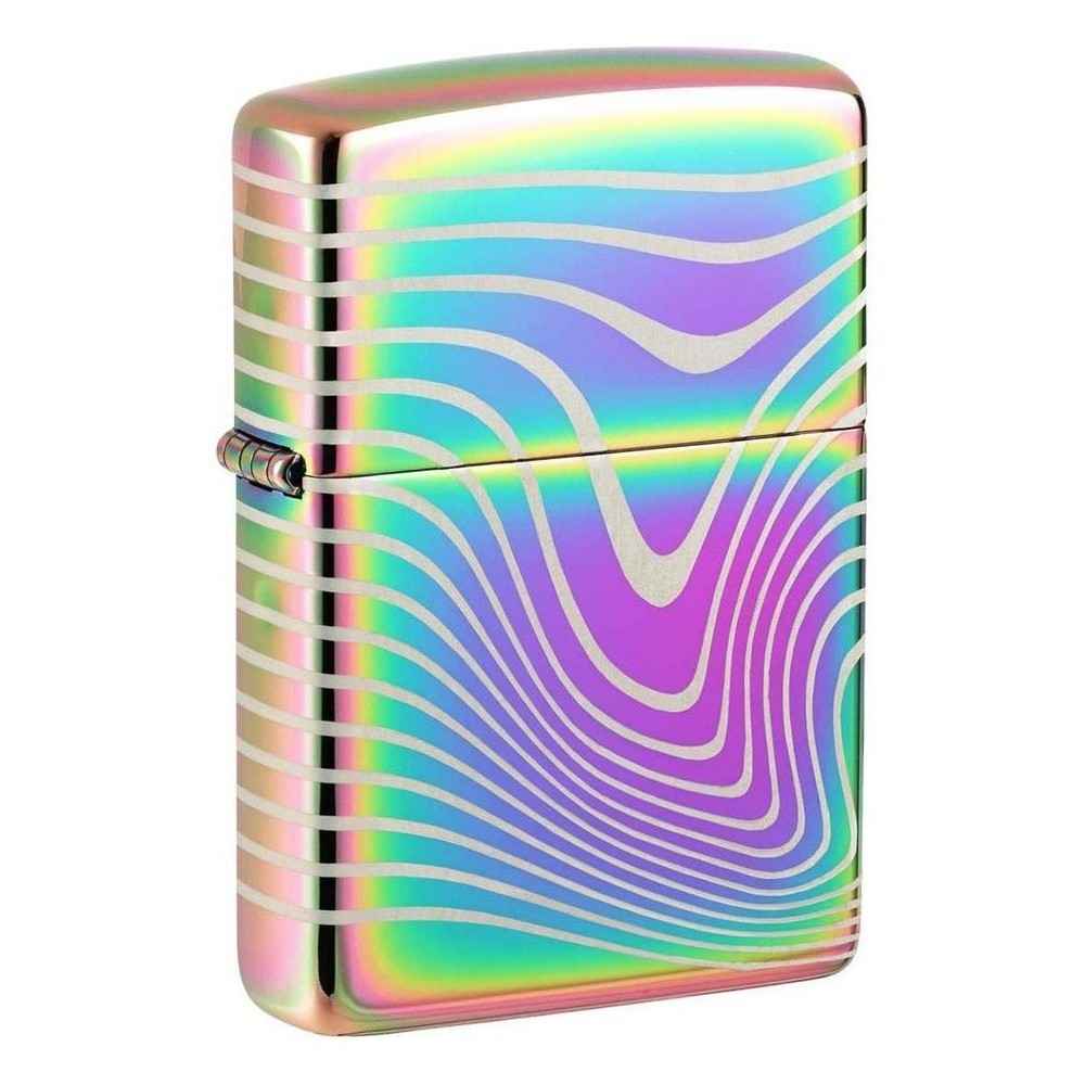 Zippo Lighter: Wavy Pattern, 360 Laser - Multi Color 48775
