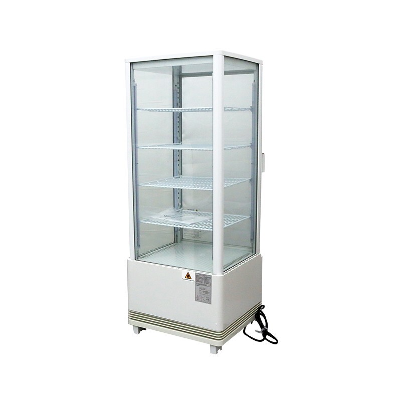 Glass Refrigerated Cake Fruit Display Case 5 Layers Automatic Defrost 110V