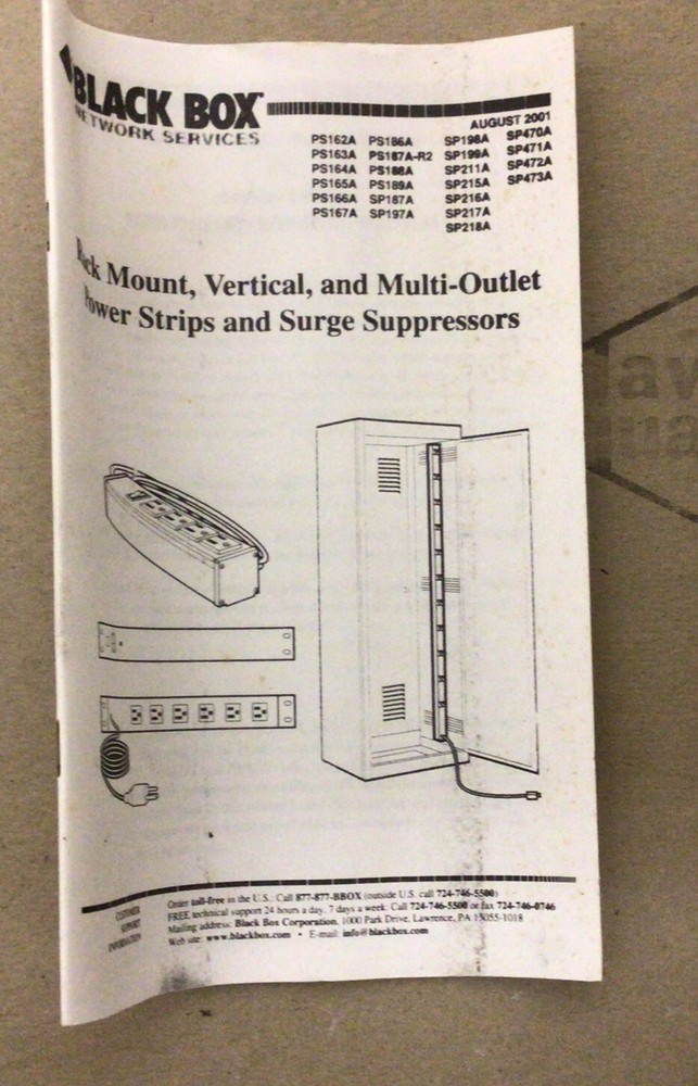 Black Box Surge Protector SP187A
