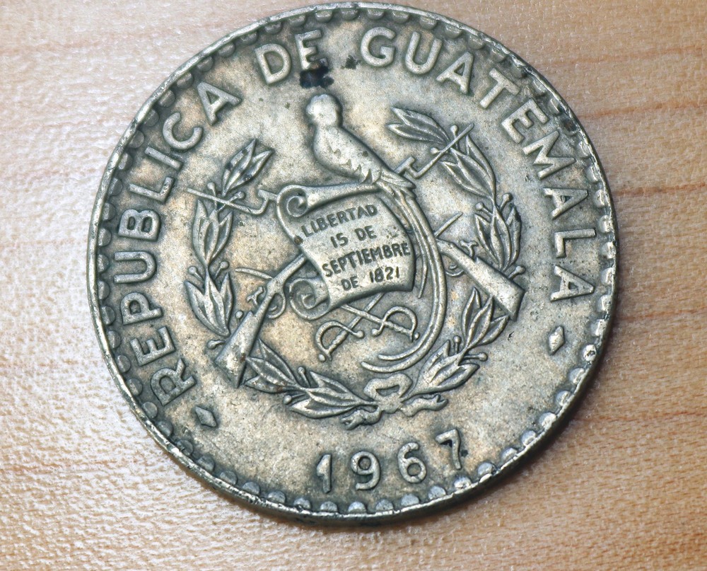 1967 Guatemala 25 Centavos