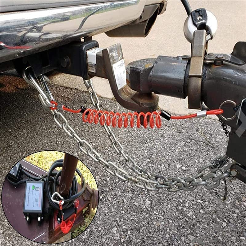 Trailer Breakaway Switch 6Ft Trailer Break Control kit Electric Brake Switch
