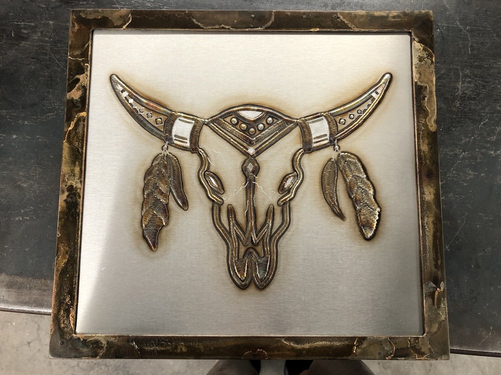 Western Cow Weld Art
