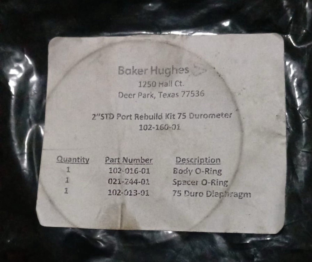 2” Std Port Rebuild Kit 75 Durometer