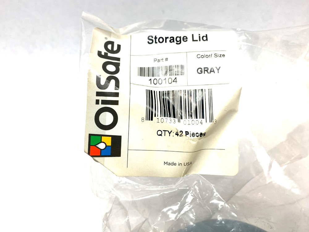 Oilsafe 100104 Spill-Proof Storage Lid, Gray