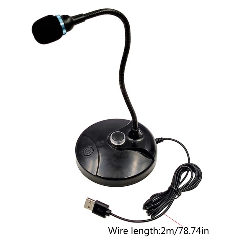 USB Microphone with Adjustable Stand for Gaming, Streaming, Podcasting on PC