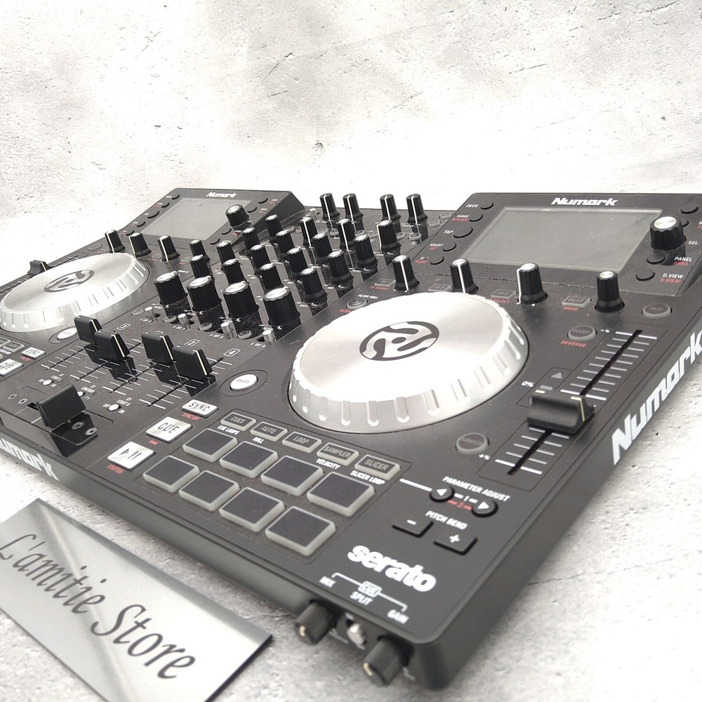 Numark NV 4-Deck Dual-Display USB DJ Controller Used Tested