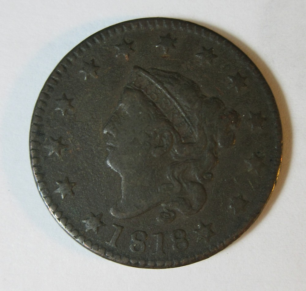 1818 Large Cent (#630b)
