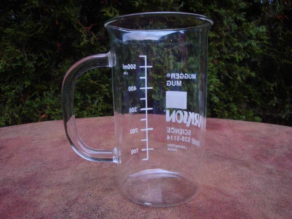 Markson Science 500ml Mugger Mug Beaker Style Lab Grade