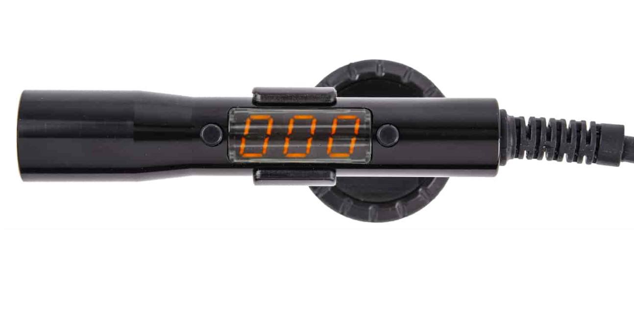 Shift Light-Red LEDs Black Aluminum Tube-Settable Shift Point and Brightness