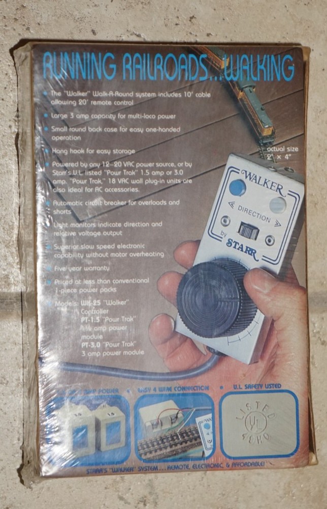 Starr-Tec Walk-ER-Round Train Control System SEALED Boxed NEW USA