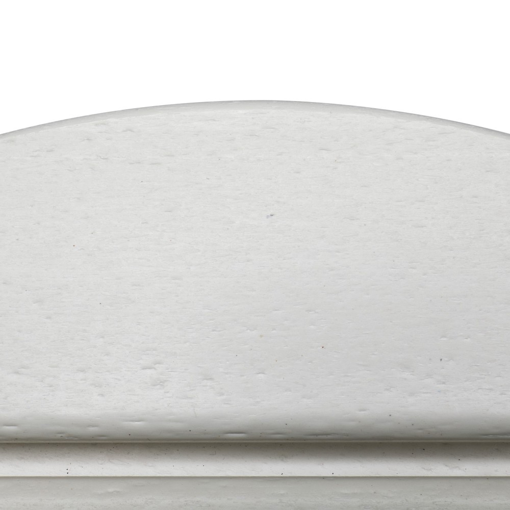 46cm Round White HDPE Side Table, Single Layer Modern Accent Table