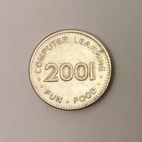 Computer Learning 2001 Alexandria, VA Arcade Game Token 20mm
