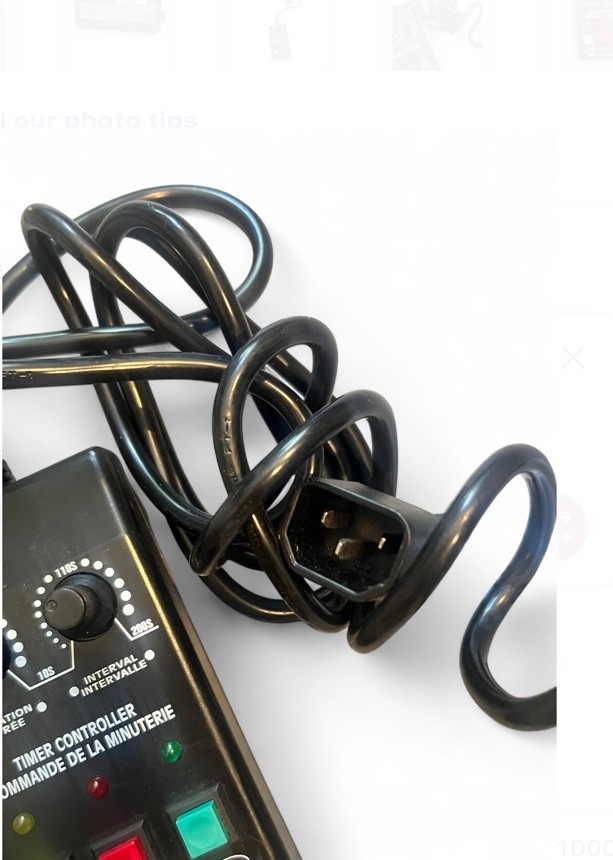 Timer Controller IEC/Kettle Female Connector Black Stage Lighting