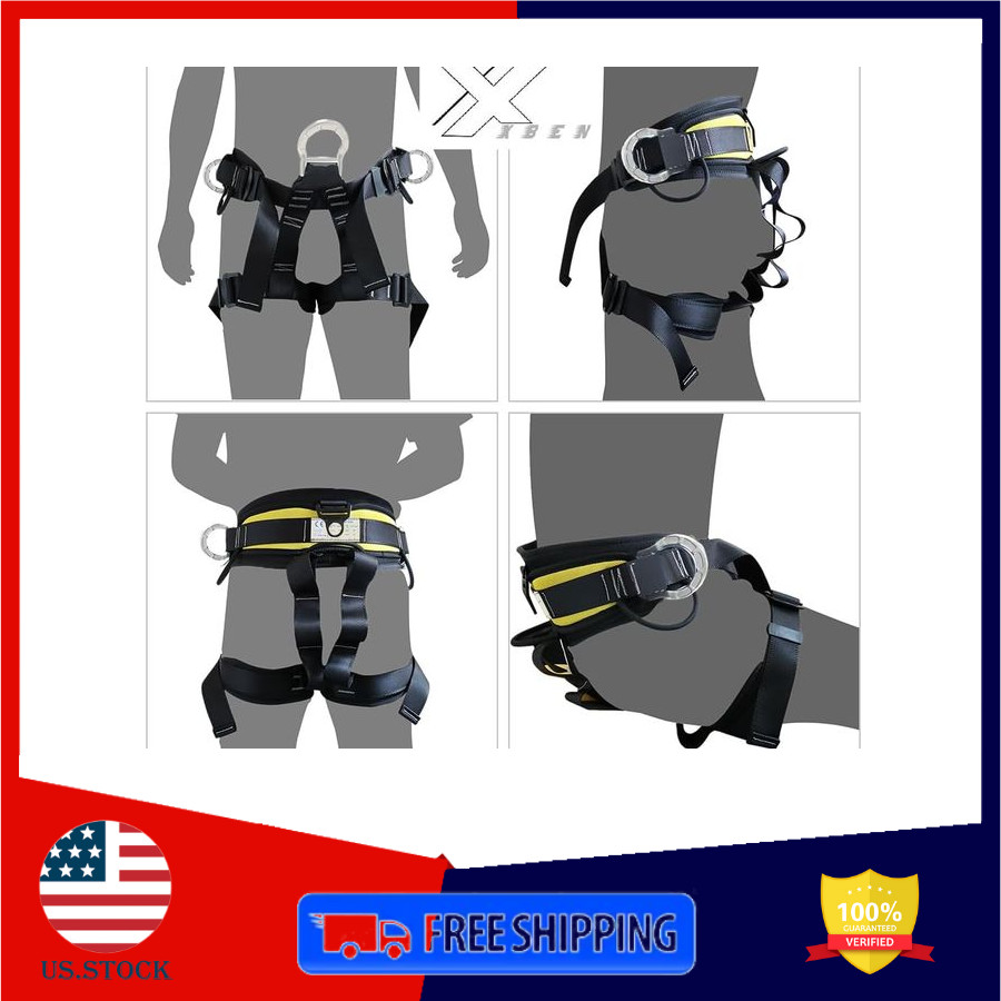 Thick Waist Safety Harness for Climbing, Rappelling & Tree Work