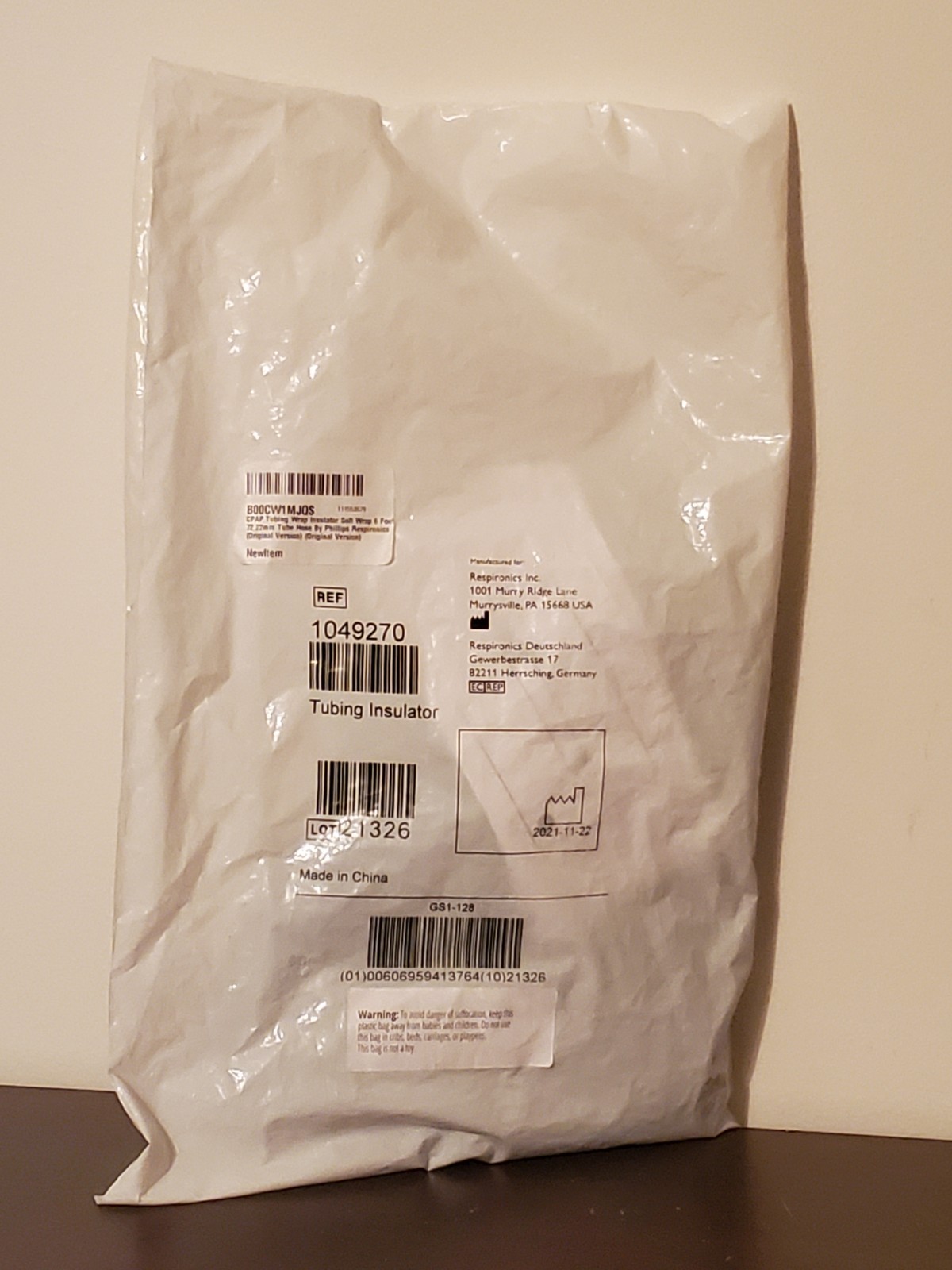 Respironics Tubing Insulator - Soft Wrap Cover