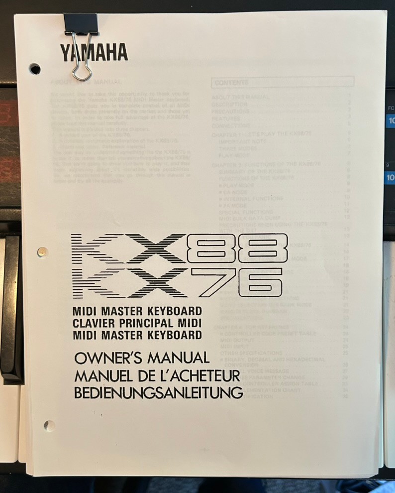 Yamaha KX88 MIDI Master Keyboard Controller