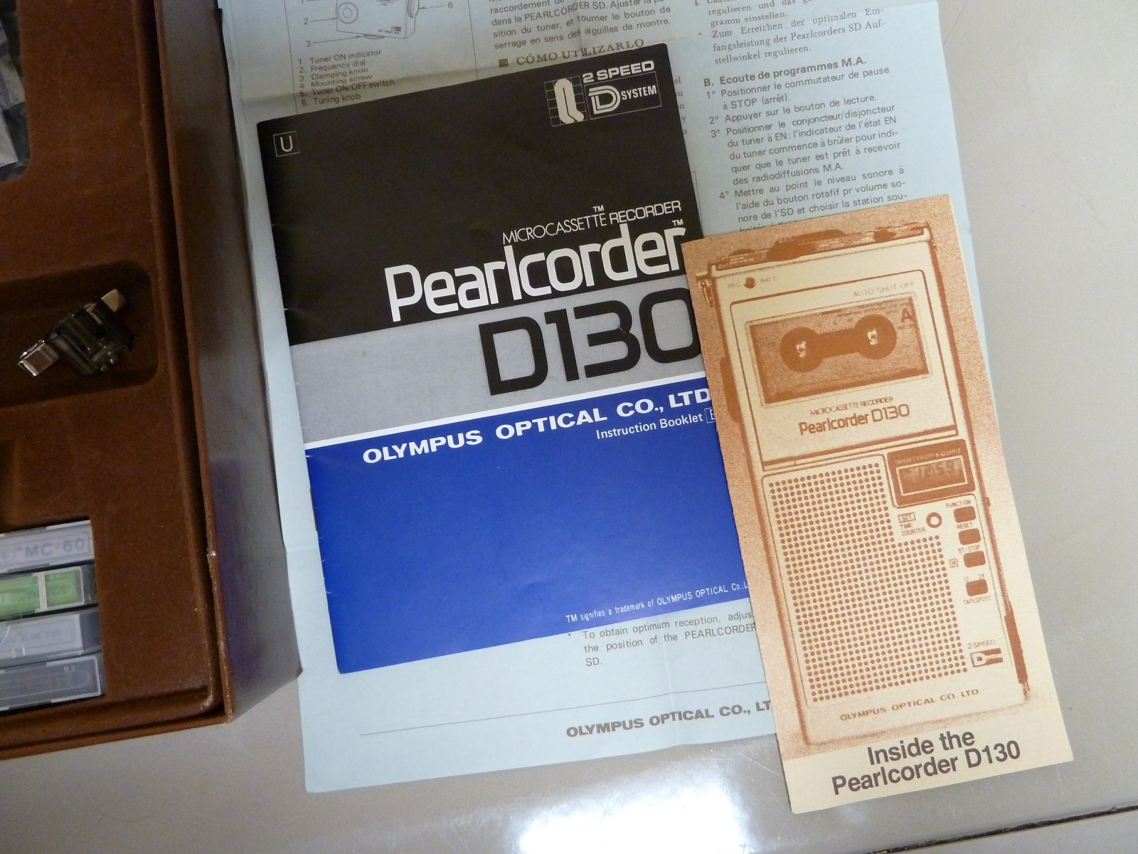Vintage Japanese Olympus Pearlcorder D130 Microcassette box set with lots more!!